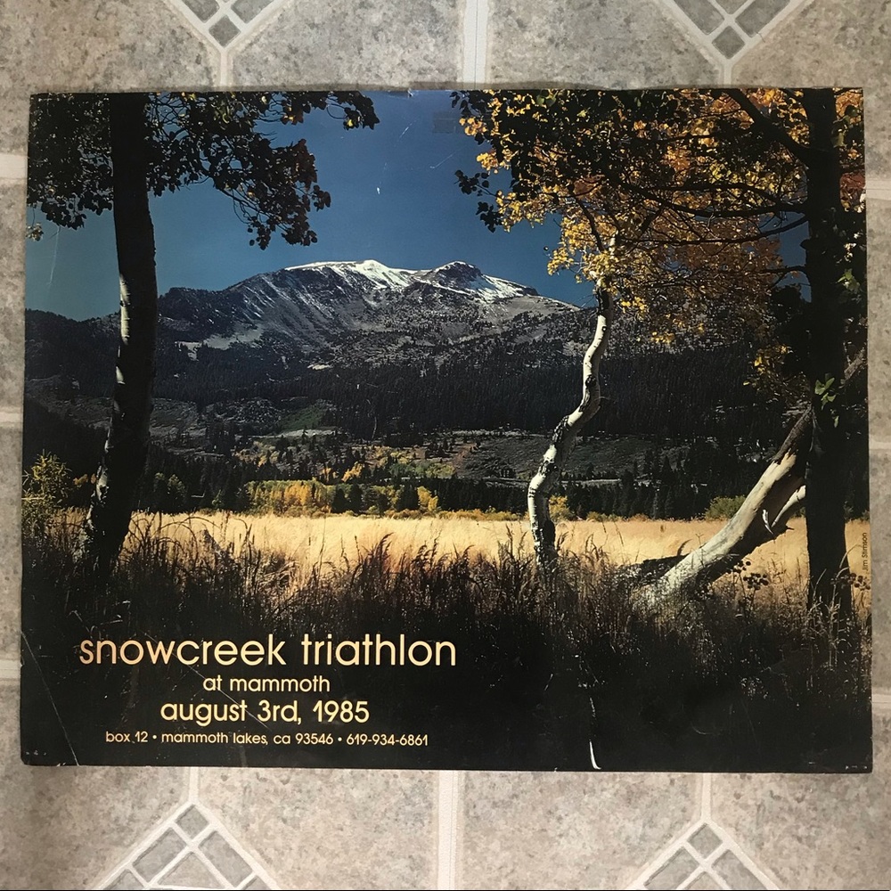 Snowcreek Triathlon Poster. 16"x20"
